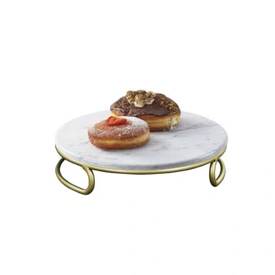 Cal-mil Heritage Round Marble Riser - 12" X 3"