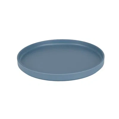 Cal-mil Hudson - Stone Blue 10" Low Rim Melamine Plate
