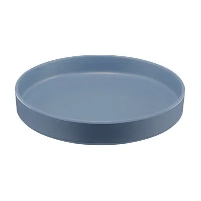 Cal-mil Hudson - Stone Blue 10" Raised Rim Melamine Plate