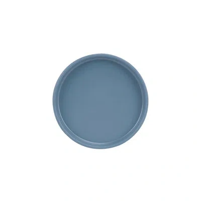 Cal-mil Hudson - Stone Blue 6" Low Rim Melamine Plate