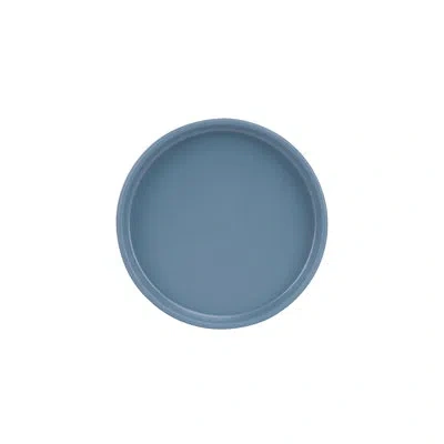 Cal-mil Hudson - Stone Blue Low Rim Melamine Plate