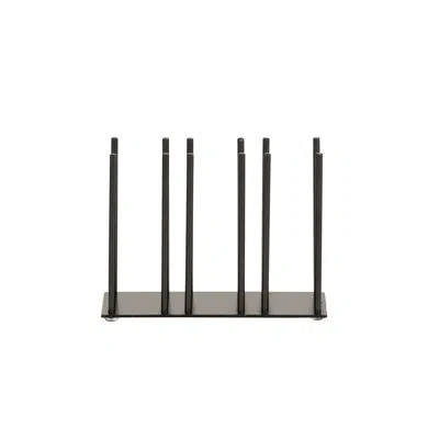 Cal-mil Iron Black 3-section Horizontal Ramekin And Lid Organizer