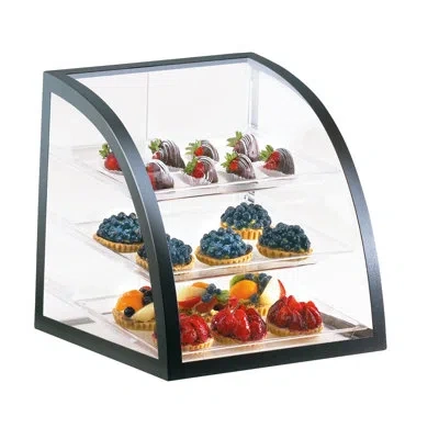 Cal-mil Iron Euro Style Display Case - 16" X 16 1/2" X 16 1/2" In Black