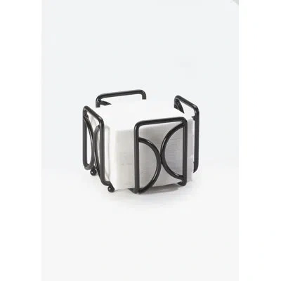Cal-mil Iron Napkin Holder In Black
