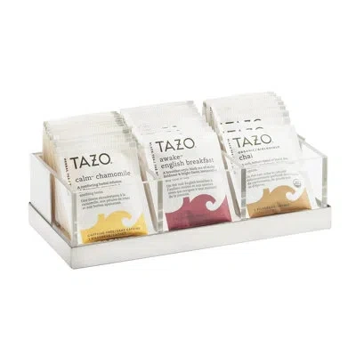 Cal-mil Luxe Multi-bin Condiment And Stir Stick Organizer In Stainless Steel