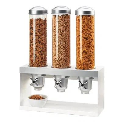 Cal-mil Luxe Turn &amp; Serve Cereal Dispenser In White