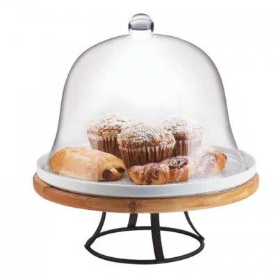 Cal-mil Madera Cake Pedestal In Brown