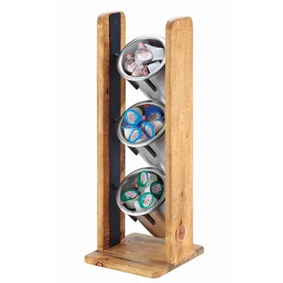 Cal-mil Madera Vertical Cylinder Display In Brown