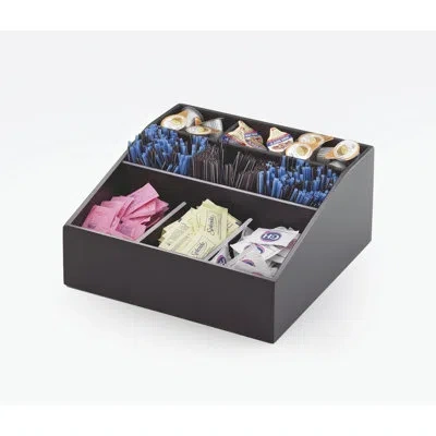 Cal-mil Midnight Bamboo Multi-section Condiment Organizer