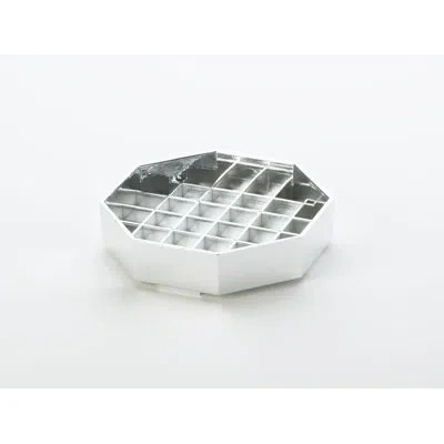 Cal-mil Octagonal Drip Tray In Chrome