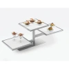 Cal-mil One By One 3 Tier Riser Frame In Silver