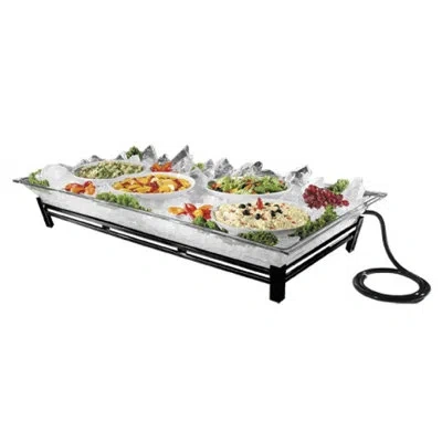 Cal-mil Original Large Ice Housing System With Ice Pan, Drainage Hose, And Led Lighting In Platinum