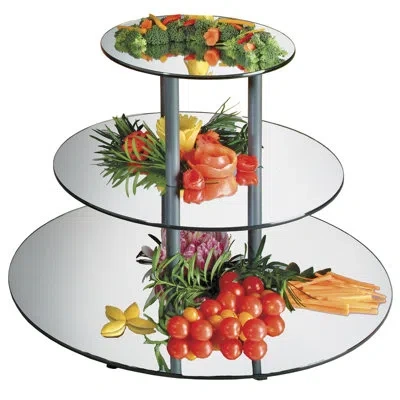 Cal-mil Round 3 Tier Mirror Riser