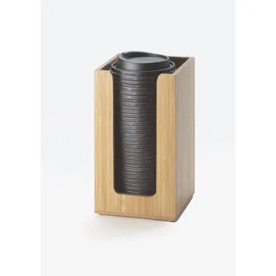 Cal-mil Single Countertop Cup And Lid Organizer In Bamboo