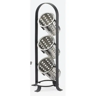 Cal-mil Soho 3 Tier Cylinder Display In Black