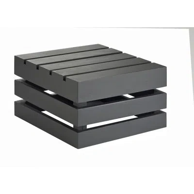 Cal-mil Square Crate Riser - 12" X 12" X 7" In Midnight Bamboo