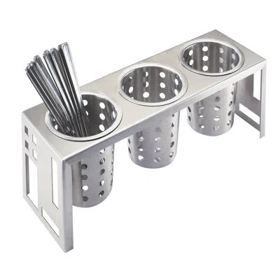 Cal-mil Squared Cylinder Display In Stainless Steel