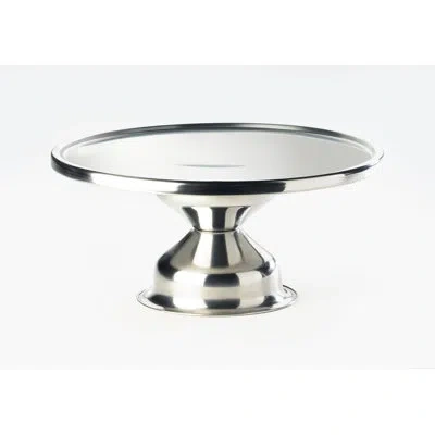 Cal-mil Stainless Cake Stand In Silver