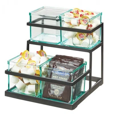 Cal-mil Stair-step Jar Display In Black