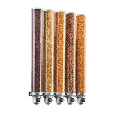 Cal-mil Wall Mount Bulk Cereal Dispenser In Stainless Steel