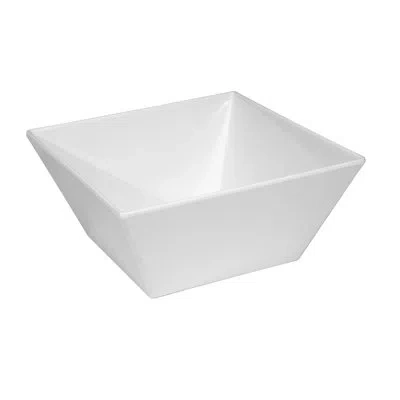 Cal-mil White 10" Square Melamine Bowl