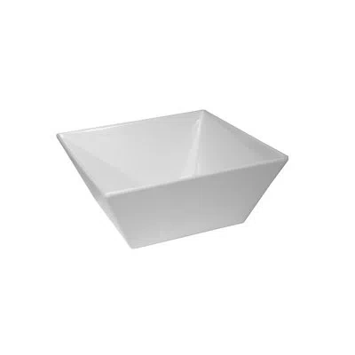Cal-mil White 8" Square Melamine Bowl