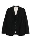 Calmlence Crease-effect Blazer In Black