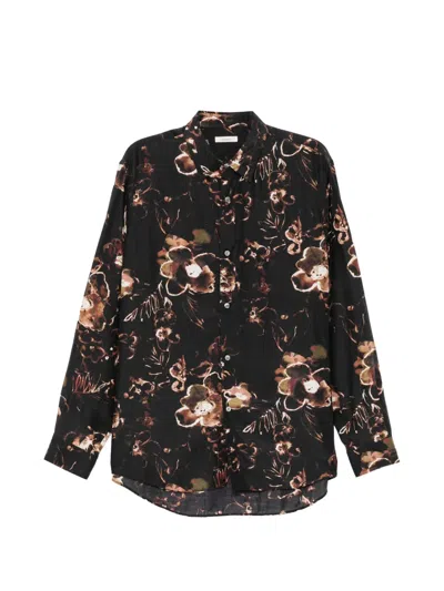 Calmlence Floral-print Long-sleeve Shirt In Multi