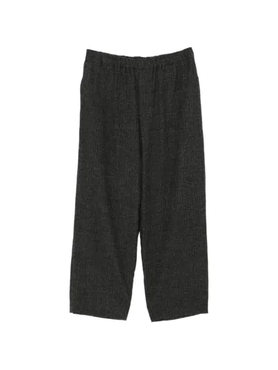 Calmlence Pinstripe-pattern Trousers In Gray