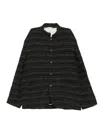 Calmlence Stand Collar Jacket In Blue