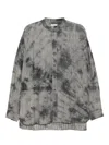 Calmlence Striped Shirt In Gray