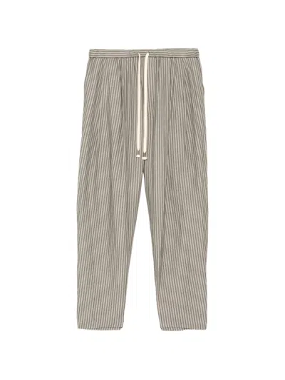 Calmlence Striped Trousers In Gray