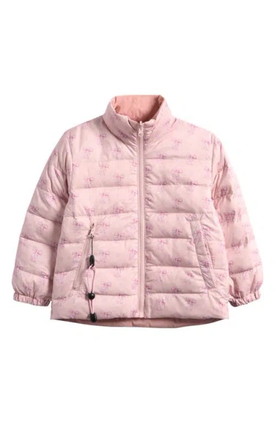 Calonie Babies'  Blake Reversible Down Puffer Jacket In Animal Print