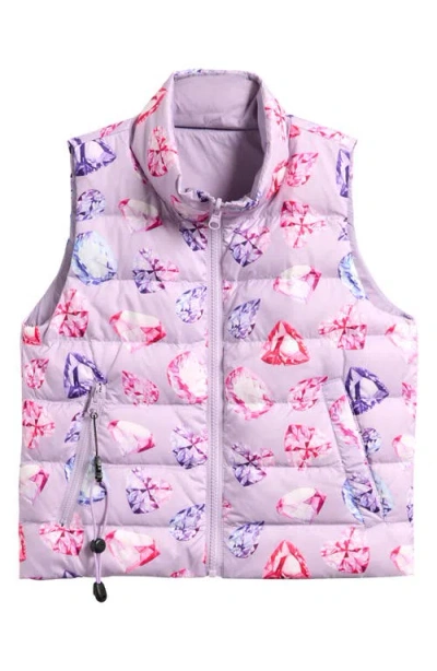 Calonie Babies'  Casey Reversible Down Puffer Vest In Animal Print