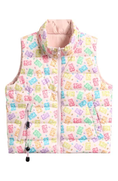 Calonie Babies'  Casey Reversible Down Puffer Vest In Black