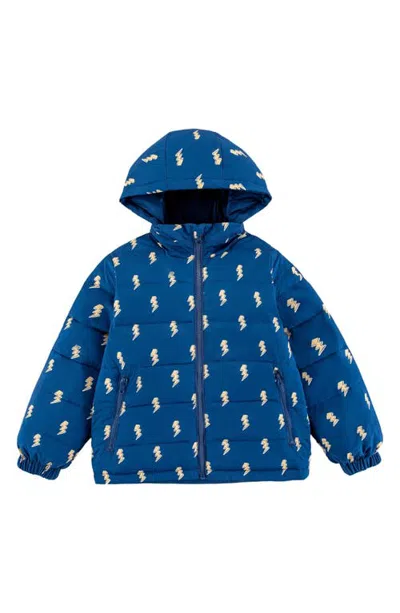 Calonie Kids' Blake Puffer Jacket In Blue