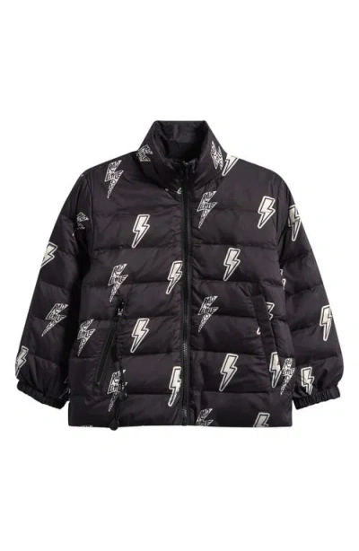 Calonie Babies'  Kids' Blake Reversible Down Puffer Jacket In Black