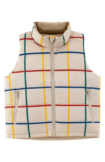 Calonie Kids' Casey Puffer Vest In Neutral