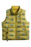 Calonie Kids' Casey Reversible Down Puffer Vest In Yellow