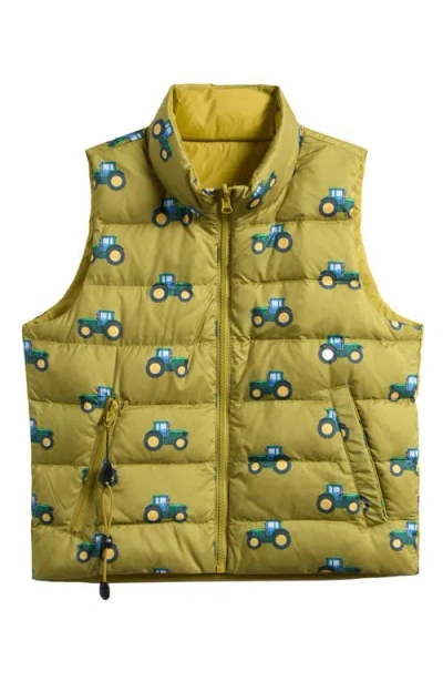 Calonie Kids' Casey Reversible Down Puffer Vest In Yellow
