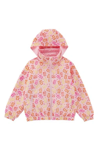 Calonie Babies'  Kids' Max Rain Water Repellent Reversible Windbreaker In Pink