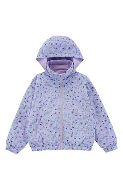 Calonie Babies'  Kids' Max Rain Water Repellent Reversible Windbreaker In Purple