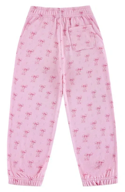 Calonie Kids' Soft Fleece Zip Joggers In Pink