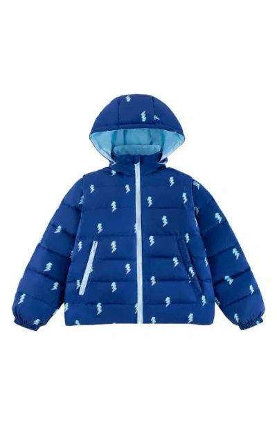 Calonie Babies'  Kids' Tanner Reversible Convertible Hooded Jacket In Blue