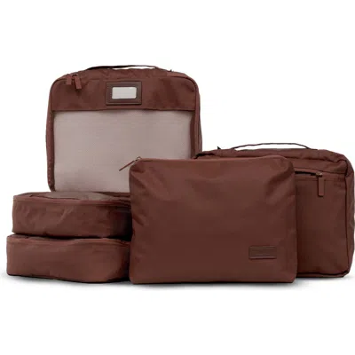 Calpak 5-piece Packing Cube Set In Brown