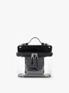 Calpak Clear Train Cosmetic Case Glazed Black