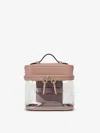 Calpak Clear Train Cosmetic Case Mauve In Mauve