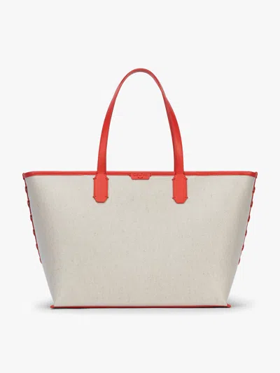 Calpak Colette 15 Inch Canvas Laptop Tote In Neutral