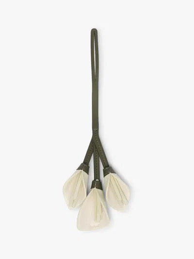 Calpak Colette Calla Lily Bag Charm In Green