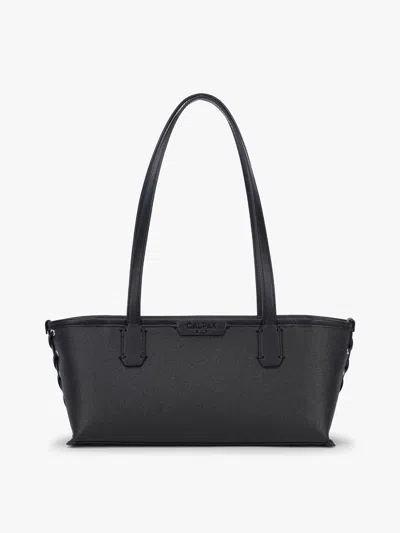 Calpak Colette Canvas Shoulder Tote In Black